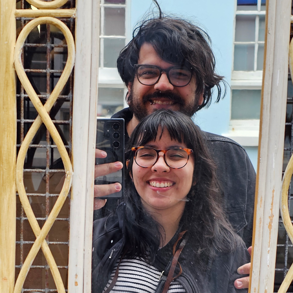 I found this picture of when Sofi and I went thrift shopping. I really love us in this picture, it feels very us.
